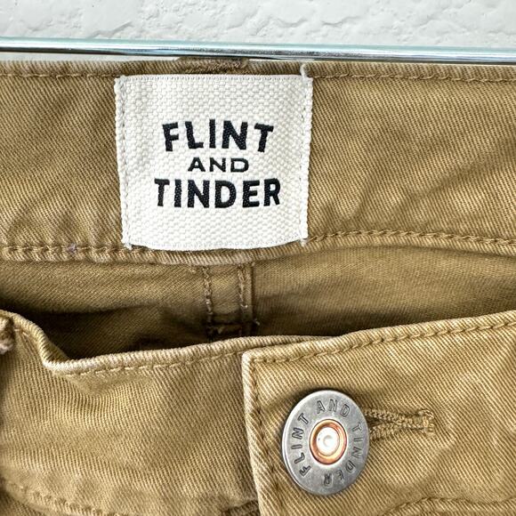 Flint And Tinder Mens Slim Fit 365 Pants Size 30 X 30 Cotton Stretch Earth Brown - Picture 3 of 9